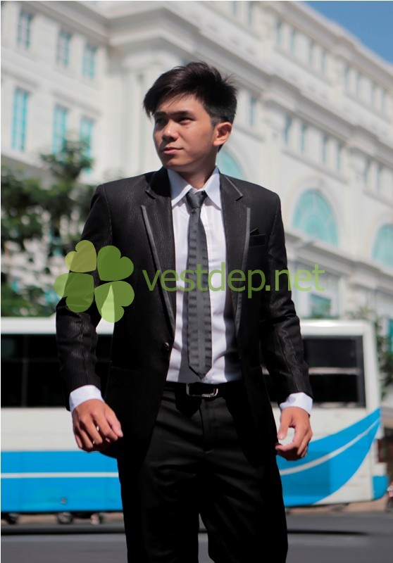 vest nam viền đen