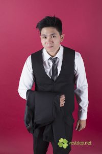 Áo gi lê nam đen
