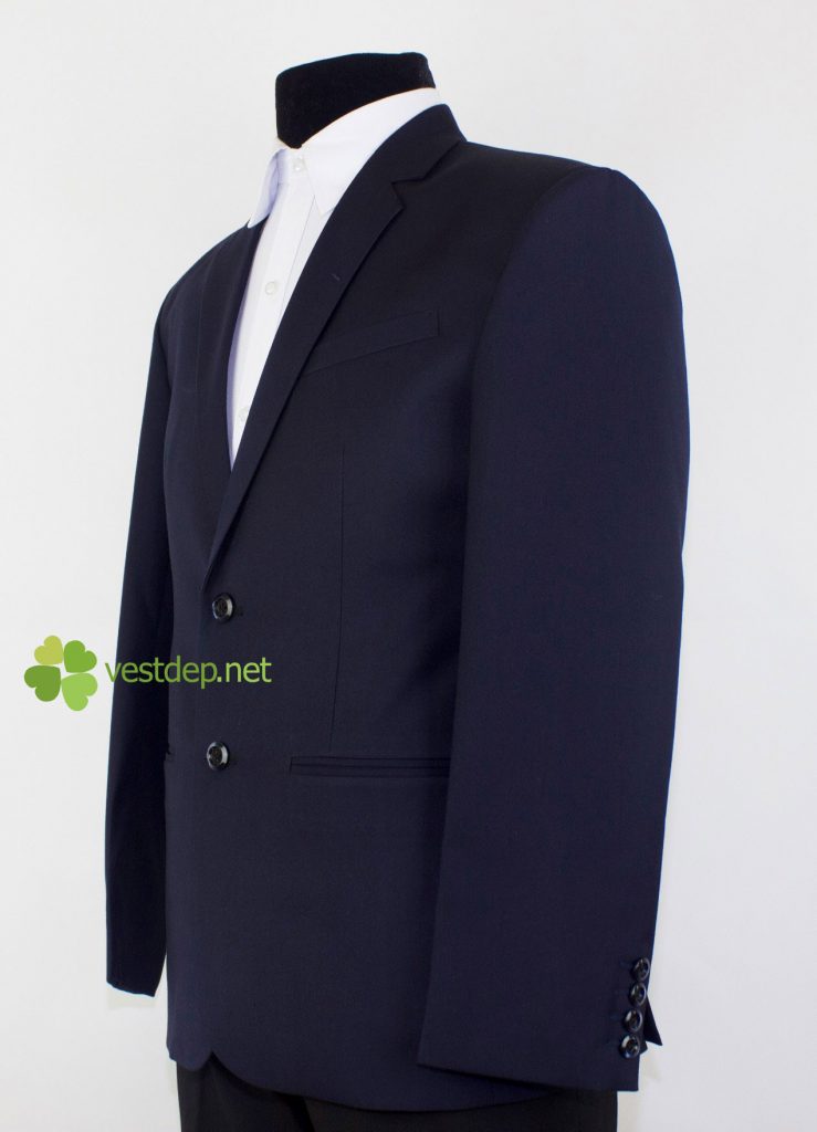 vest nam 2 nút xanh đen công sở