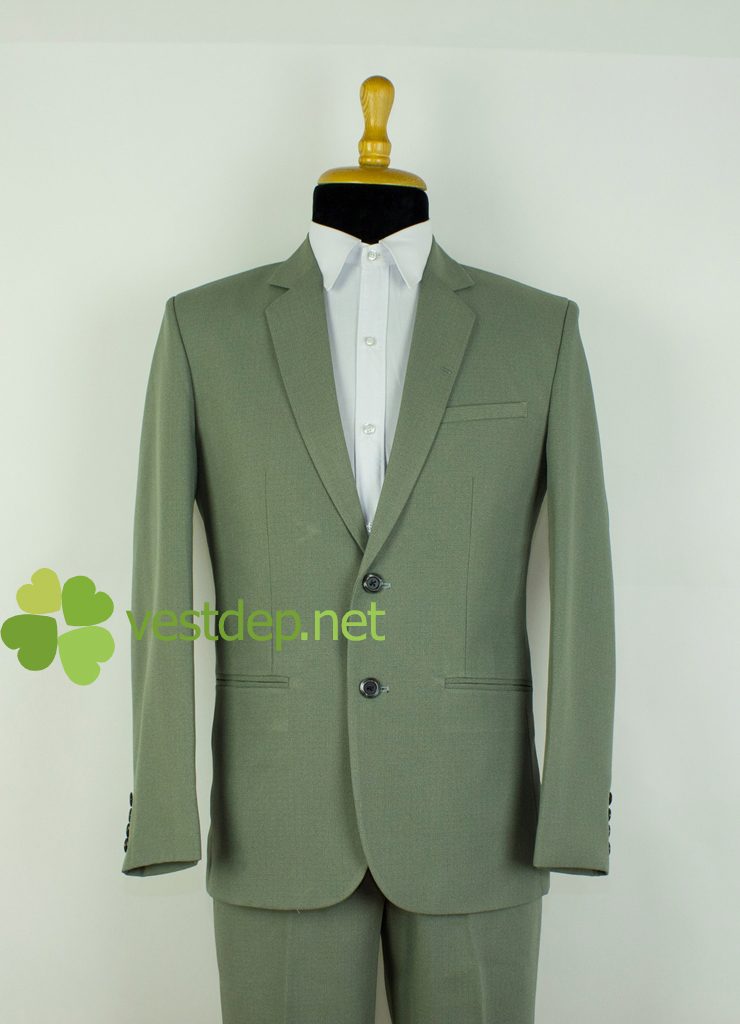 vest nam 2 nut xam xanh reu