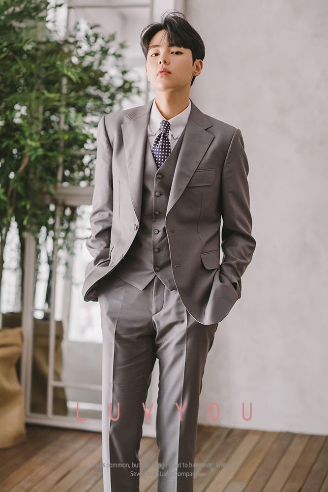 Áo vest nam Hàn Quốc trắng slim fit dành cho chú rể hiện đại