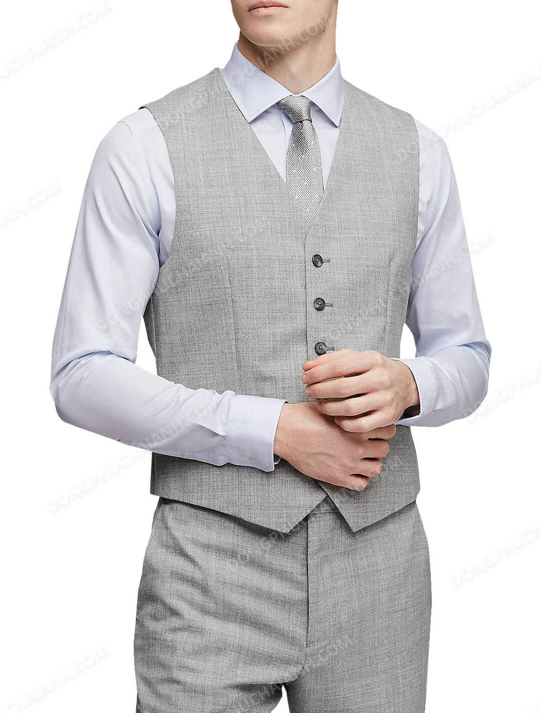 Vest gile nam công sở màu navy thanh lịch
