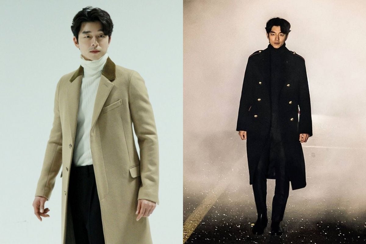 Street style nam với áo dạ Hàn Quốc dáng dài màu be