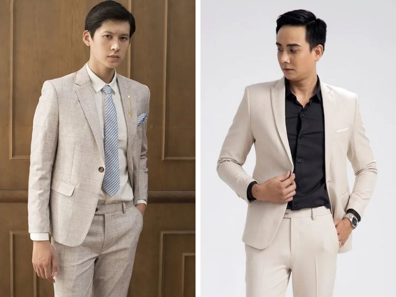Mẫu áo vest nam slimfit công sở màu navy sang trọng