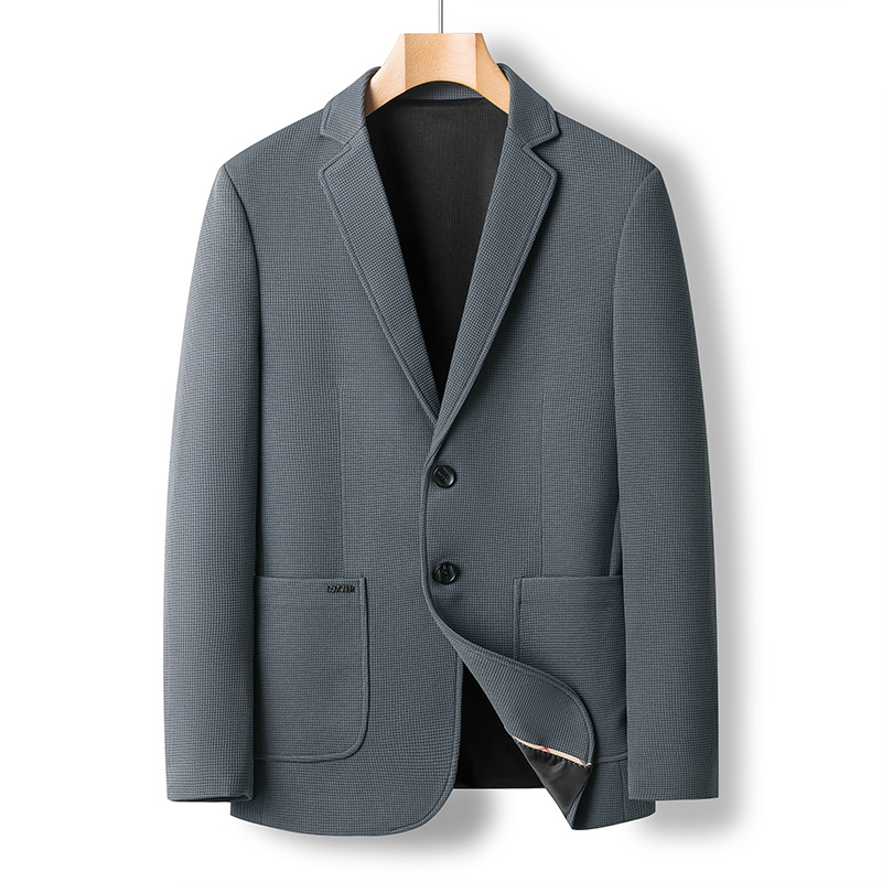 Áo vest dạ nam dáng suông màu beige phong cách Hàn Quốc