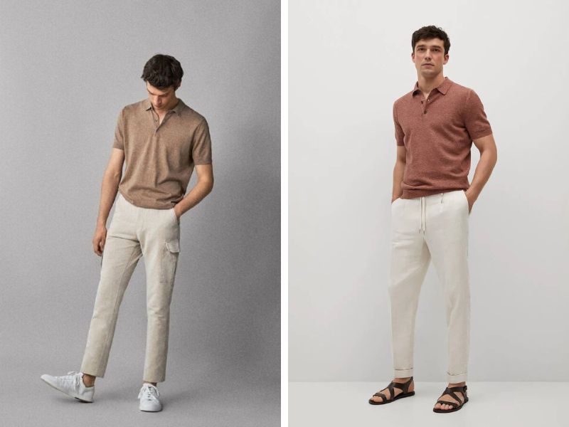 Lookbook comple nam trẻ trung phong cách hiện đại