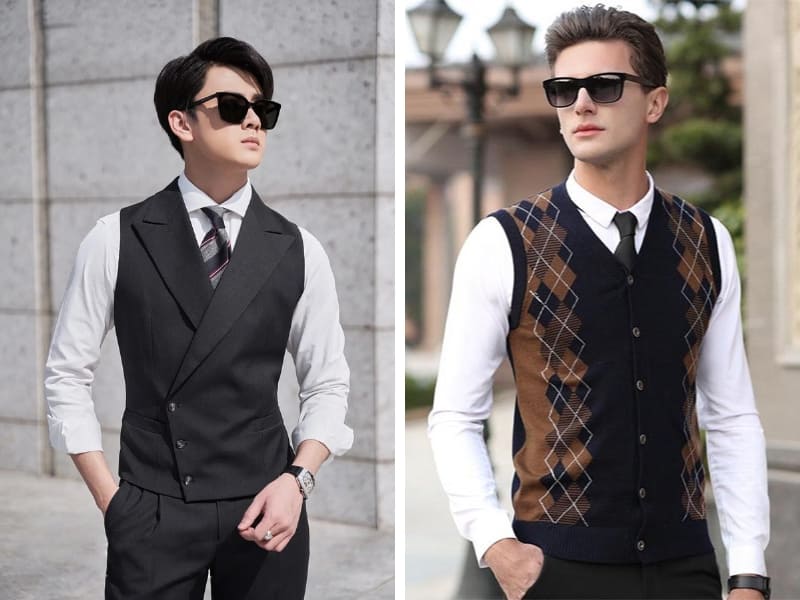 Các kiểu áo ghi lê nam từ cổ điển đến hiện đại