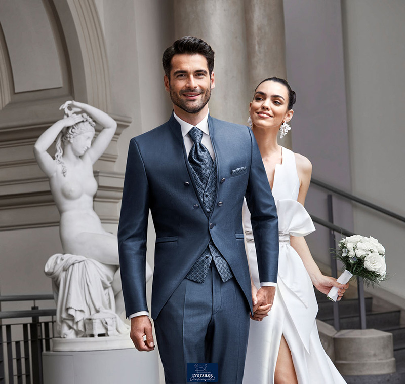 Bộ suit cưới ba mảnh lịch lãm cho chú rể
