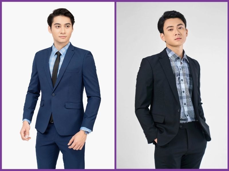 So sánh vest slim fit và regular fit trên dáng người nam